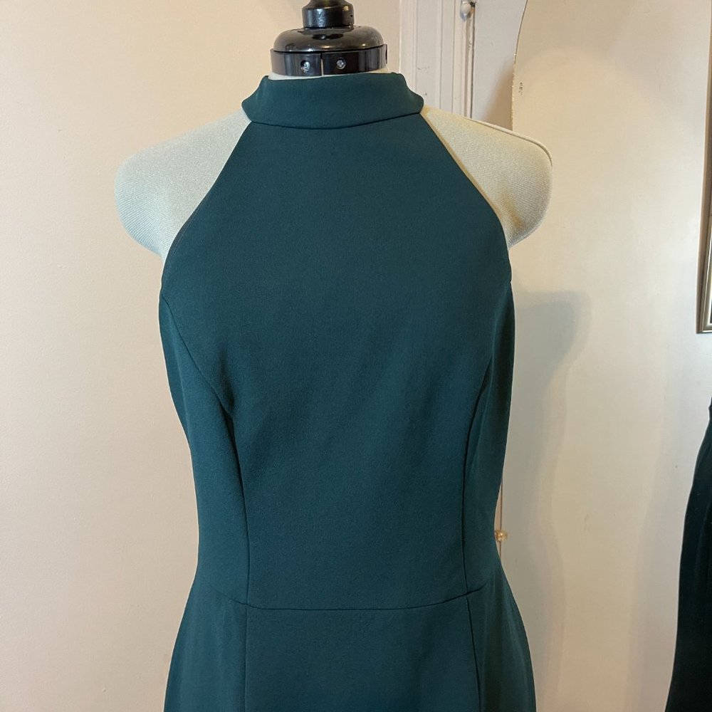 BHLDN Serephina Crepe Maxi Dress (Forest Green) - Picture 3 of 11